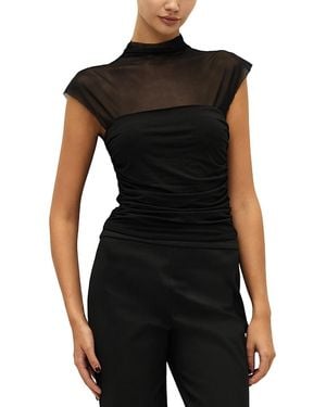 Elodie the Label Lana Mock Neck Top - Black