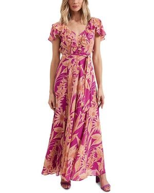 Phase Eight Goldie Printed Dress in Blue | Lyst