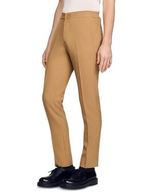 Sandro Jersey Pants - Natural