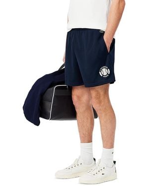 Lacoste Graphic 5.5 Mesh Shorts - Blue