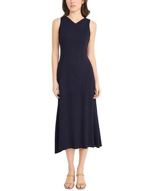 Luxely Textured Midi Dress - Blue