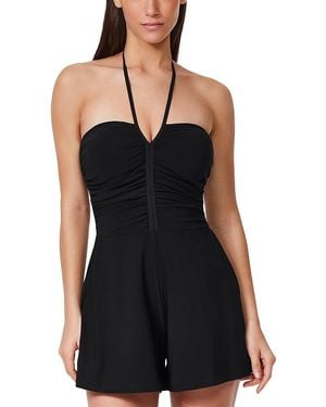 Gottex Tutti Frutti Bandeau Swim Romper - Black
