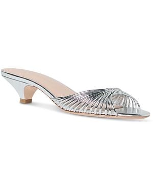 Loeffler Randall Slide Sandals - Metallic