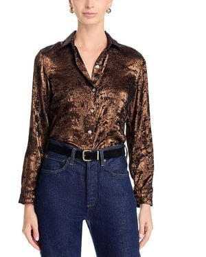 Bella Dahl Shimmer Shirt - Blue