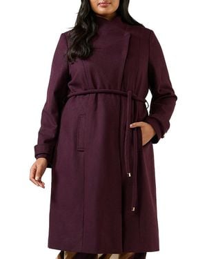 Estelle Reo Wrap Coat - Red