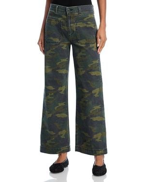 ASKK NY Camouflage Wide Leg Pants - Green