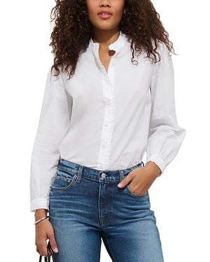 Alex Mill Chantilly Ruffled Cotton Shirt - White