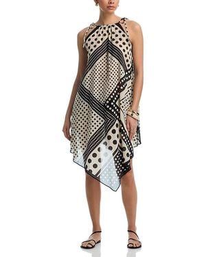 Echo Dots Of Tulum Dress Swim Cover-Up - Black