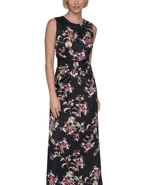 Sonia Rykiel Bow Front Jewel Neck Maxi Dress - Black