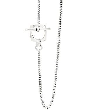 CXC Aldaba Sliding Necklace - White