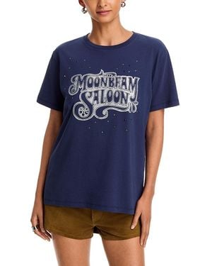 Mother The Rowdy Embellished Tee - Blue