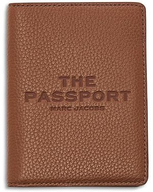 Marc Jacobs Leather Passport Case - Brown