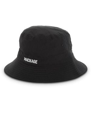 Mackage Sasha Logo Bucket Hat - Black
