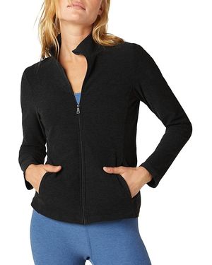 Beyond Yoga On The Go Mock Neck Jacket - Black