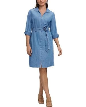 Foxcroft Agnes Denim Dress - Blue