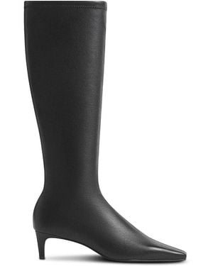 Reformation Remy Leather Knee High Boots - Black