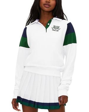 Beach Riot Bennett Colorblocked Sweatshirt - White