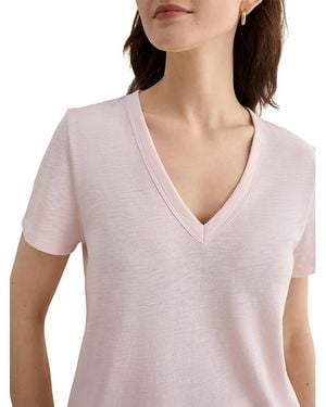 Hobbs Arianna V Neck Tee - Purple