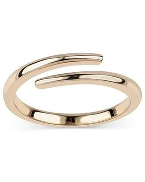 Moon & Meadow 14K 14K Plain Open Wrap Ring - White