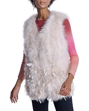 Maximilian Feather Vest - Pink