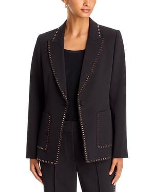 Tahari Margaret Embellished Suit Jacket - Black