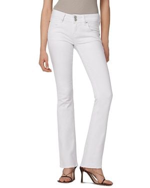 Hudson Jeans Beth Mid Rise Baby Bootcut Jeans - White