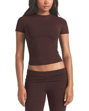 Skims Cotton Jersey Tee - Purple