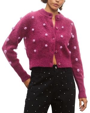 ALÉMAIS Elia Cropped Cardigan - Red