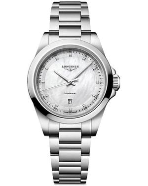 Longines Conquest Watch, 30Mm - Gray