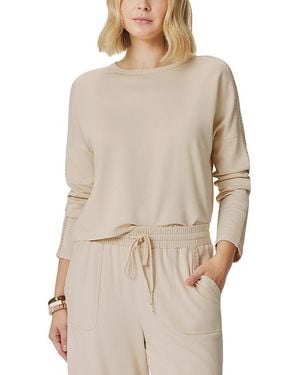 Splendid Jada Pointelle Sweatshirt - Natural