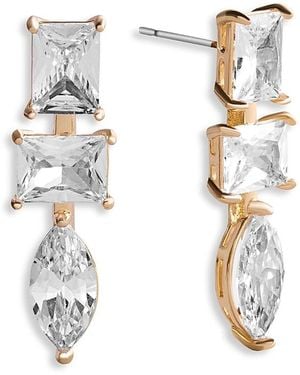 BaubleBar Crystal Drop Earrings - White