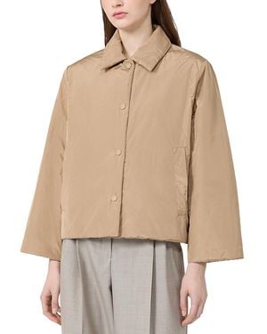 Weekend by Maxmara Wkdfalena Collared Reversible Jacket - Natural