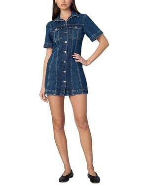 Joe's Jeans The Denim Trucker Shirt Dress - Blue