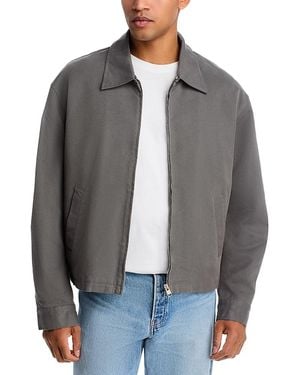 FRAME Canvas Zip Trucker Jacket - Gray