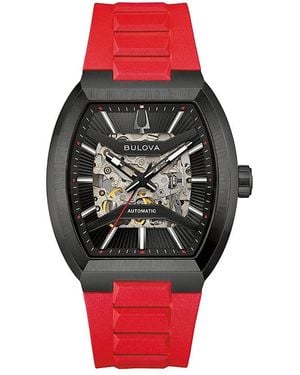 Bulova Maquina Watch, 47Mm X 40Mm - Red