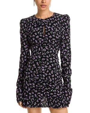 Essentiel Antwerp Imke Bow Detail Ruched Dress - Black