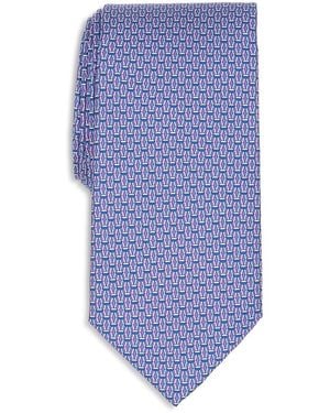 Thomas Pink Classic Geometric Print Tie - Blue