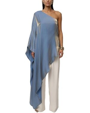 JLUXLABEL Cher Iridescent Top - Blue