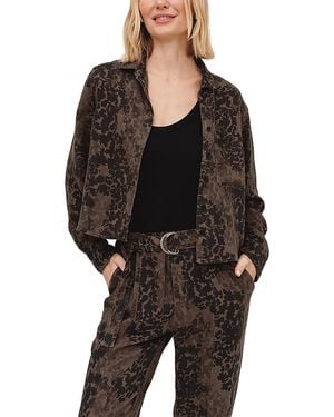Bella Dahl Cropped Pocket Shirt - Black