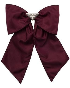 Prada Re-Nylon Hair Clip in Black | Lyst