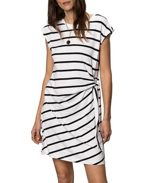 Sanctuary Side Tie T Shirt Dress - White