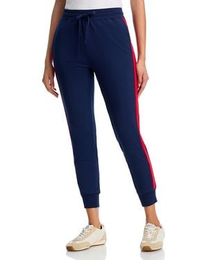 Aqua Racing Stripe Sweatpants - Blue