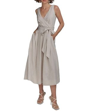 Donna Karan Faux Wrap Dress - Multicolor