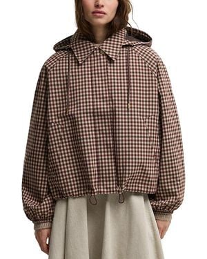 Barbour Audrey Hooded Bomber Jacket - Brown