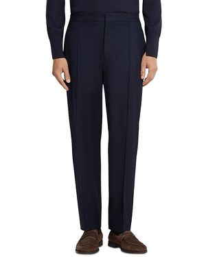 ZEGNA 15Milmil15 Wool, Silk & Cashmere Pants - Blue