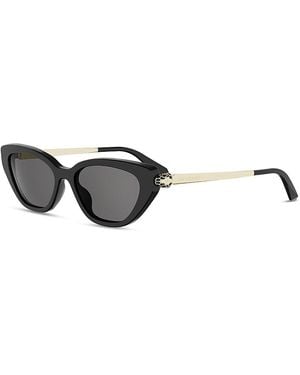 BVLGARI Oval Serpenti Forever Sunglasses, 52Mm - Gray