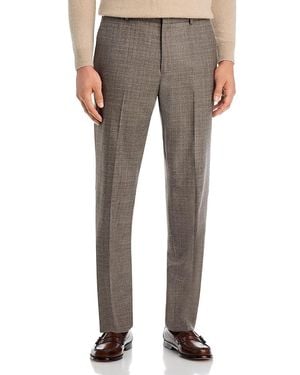 Vince Melange Brushed Regular Fit Suit Pants - Gray