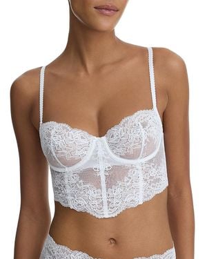 Skarlett Blue Cropped Lace Cami - White