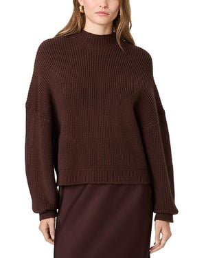 French Connection Baby Soft Mock Neck Sweater - Brown