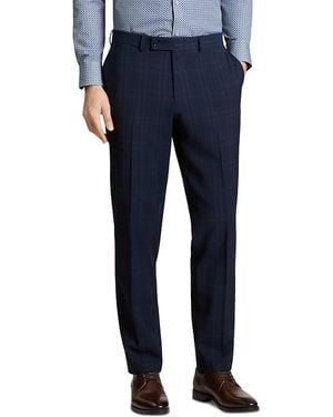 Ted Baker Winter Modern Fit Plaid Suit Pants - Blue